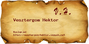 Vesztergom Hektor névjegykártya